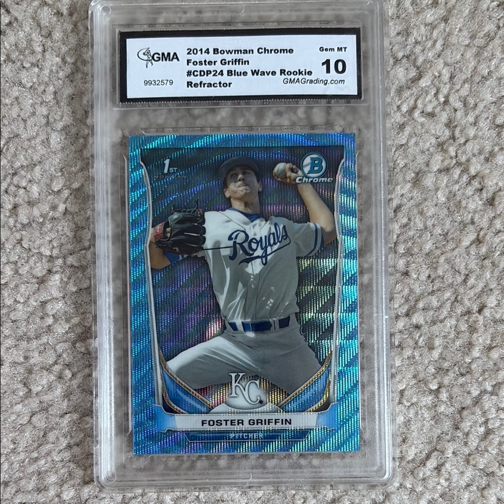 Topps Blue Wave Refractor Card